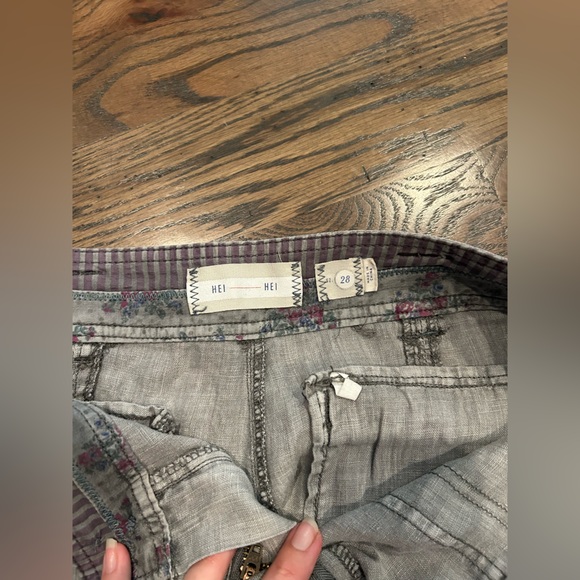 HEI HEI Gray Linen Pants - Picture 8 of 8